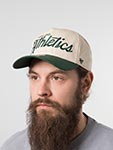 Бейсболка 47 BRAND арт. B-NTSKS18GWP-NT Oakland Athletics MLB (кремовый / зеленый)